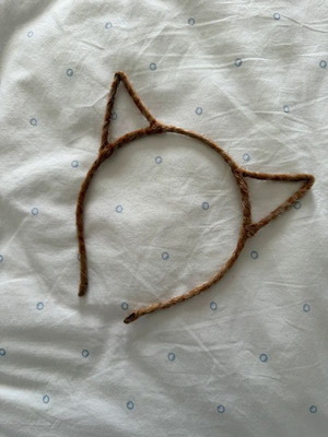 Claire's headband with kitty ears like new