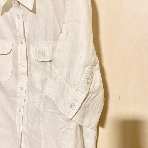 Linen women's shirt Capalbio white like new, size L