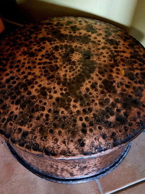 Copper cauldron used in good condition