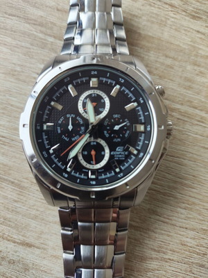 Ρολόι Casio ανδρικό σαν καινούργιο με μπρασελέ και μαύρο καντράν