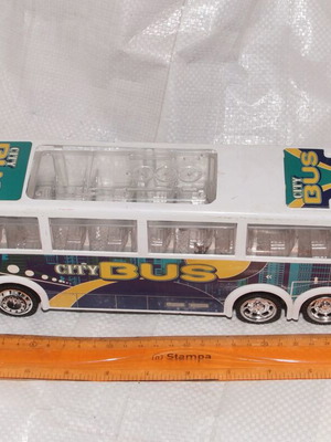 Plastic bus used, large in good condition
