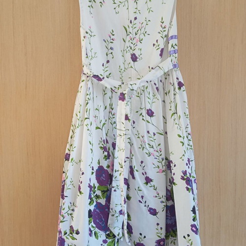 Cotton girls dress new for 9-10 years with belt and zipper