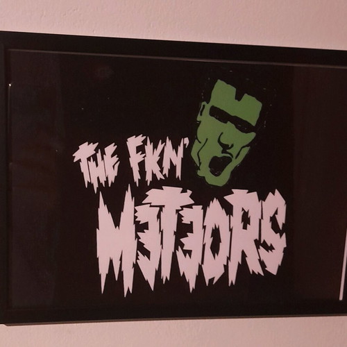 The Meteors poster new, 32×23cm with frame
