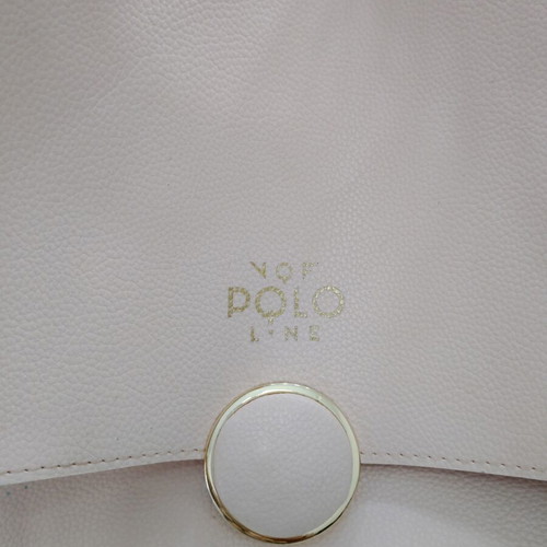 Polo handbag in powder pink like new with detachable strap and wide handle