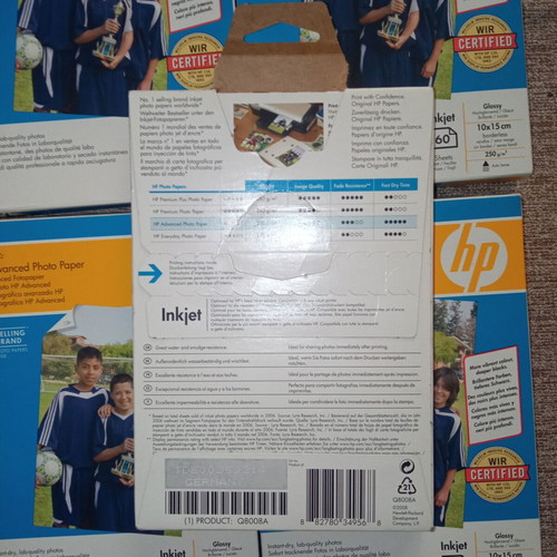 HP Advanced Photo Paper new, pack of 5