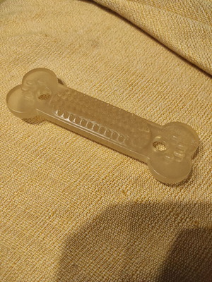 Dog chewing bone like new, palm size 20cm x 3cm