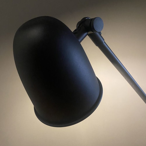 Ikea floor lamp like new, black metal adjustable