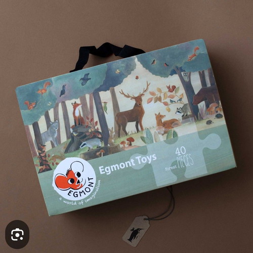 Puzzle in suitcase Forest animals 3+ 40 pieces Egmont new