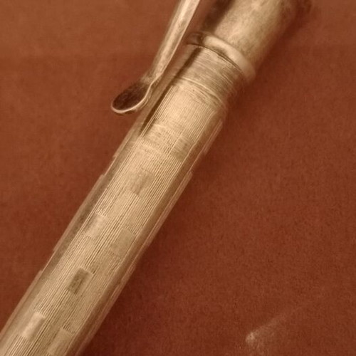 Vintage silver mechanical pencil used, collectible
