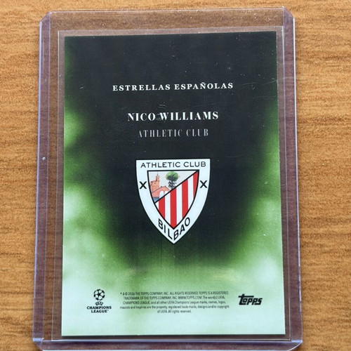 2025-26 Topps Simplicidad Nico Williams Athletic Club card new
