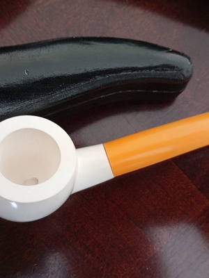 Meerschaum pipe new, made of sepiolite