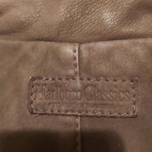 Malboro Classics vintage leather field jacket (M-65) like new brown
