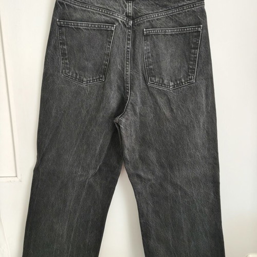 Zara high-waist grey black jeans