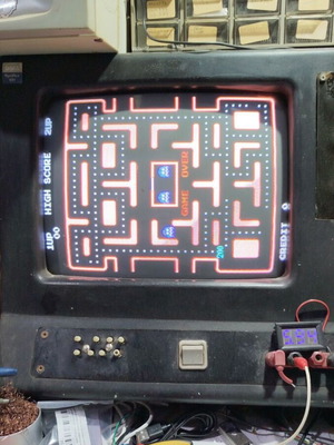 Ms PacMan Bootleg PCB used with JAMMA wiring