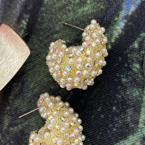 Women's drop earrings with rhinestones like new