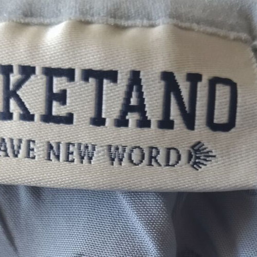 Naketano women's t-shirt like new, light blue with black dots, size L