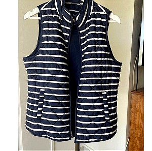 GAP Gilet Size M Blue and White