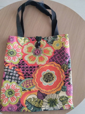 Floral shoulder bag like new, ethnic style, colorful