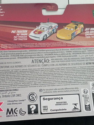 Σετ 2 αυτοκινητάκια Cars Pat Traxson και Jeff Corvette