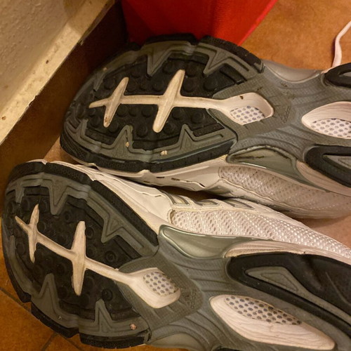 Adidas women's athletic shoes used, white, size 39