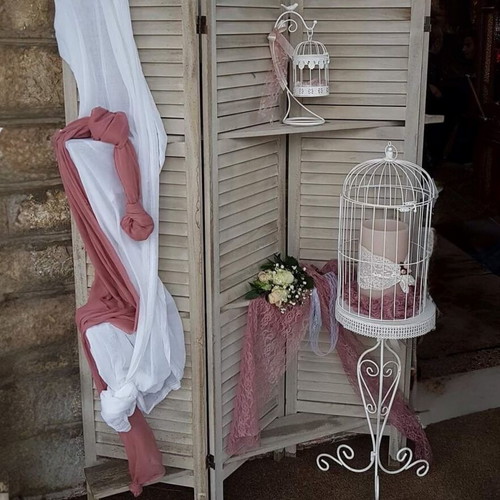 Wedding and Baptism Decor like new set with screen, table and cages