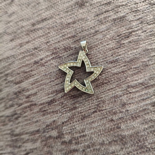 Folli Follie silver star necklace 925 with zirconia
