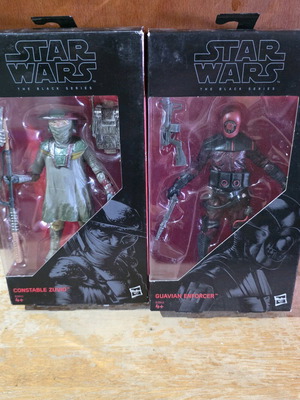 Star Wars Black Series 6-Inch Action Figures new Constable Zuvio and Guavian Enforcer