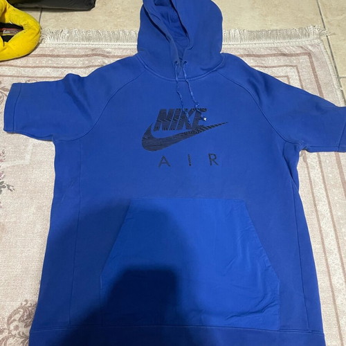 Nike Air men's hoodie like new, size L, blue, short sleeve