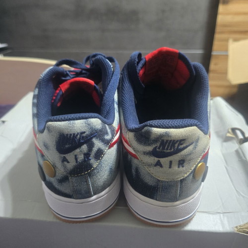 Nike Air Force 1 Low Acid Washed Denim sneakers size 42.5