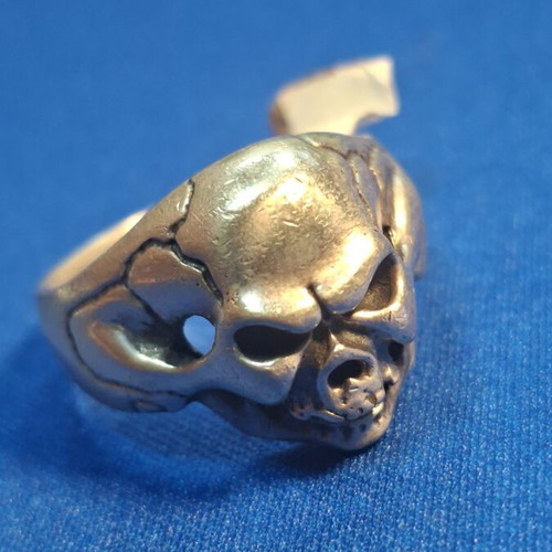 Silver ring with 925 stamp, new, adjustable sizes
