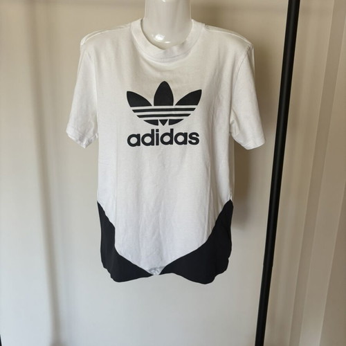 Adidas short-sleeve shirt like new, size S, black and white