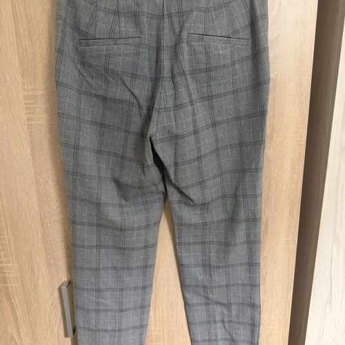 Zara straight-leg pants like new, size S, black and grey