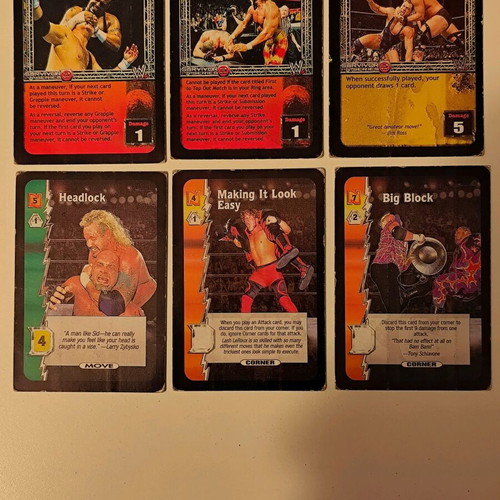 WWE Smackdown cards used, pack of 17