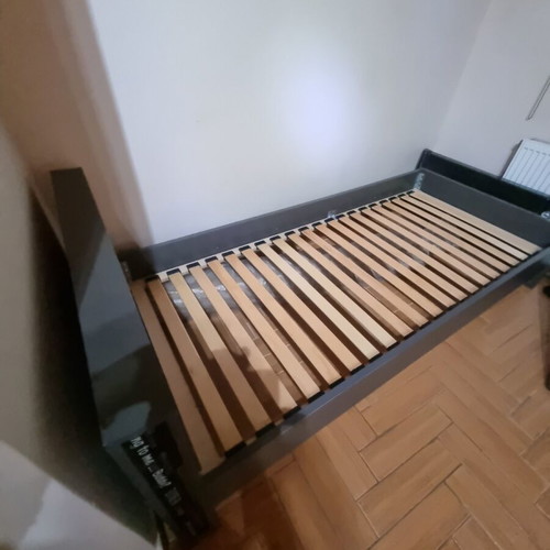 Bed dark gray used 2m x 90cm