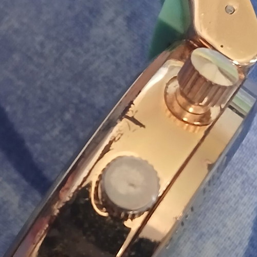 Mulco wristwatch turquoise and gold, used with minor wear