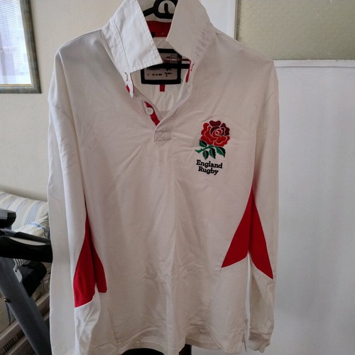 England Rugby men's blouse like new, white, size L