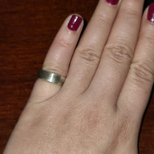 Silver ring 925 minimal used, size 51