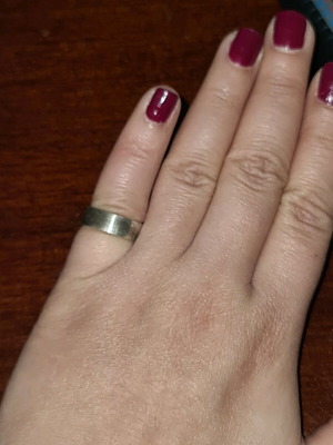 Silver ring 925 minimal used, size 51