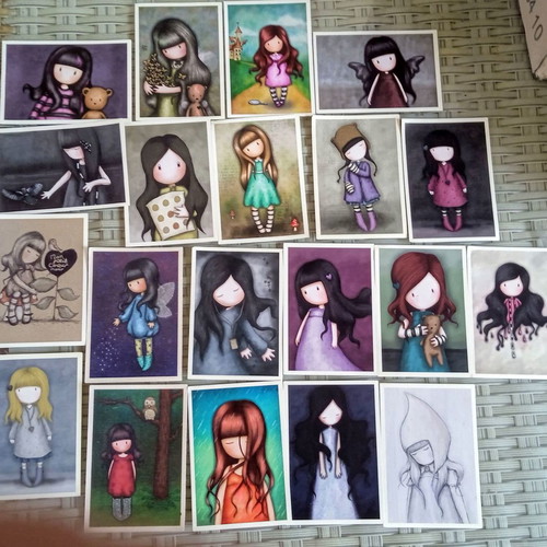 Santoro 2017 stickers like new with purple album and red album gift