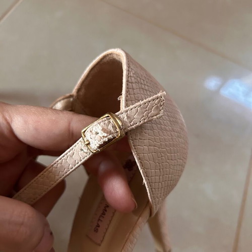 Tsakiris Mallas high heel sandals used, nude pink, size 38