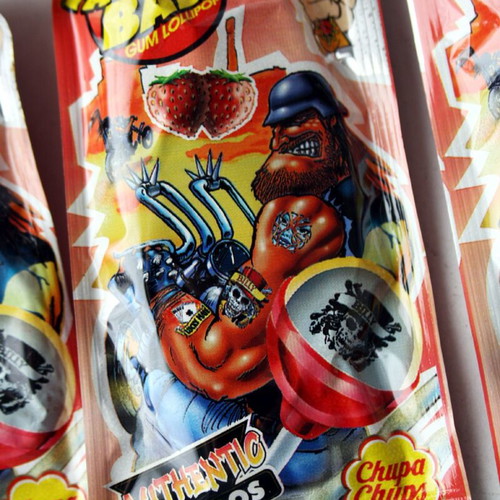 Chupa Chups Fantasy Ball lollipops new, pack of 4 with tattoos
