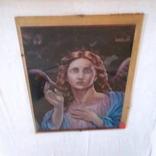 Religious image Archangel Michael used, 40x30 cm