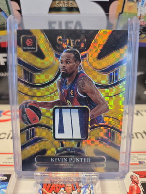 2025-26 Panini Select EuroLeague Kevin Punter Patch /10 Gold FC Barcelona
