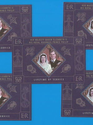 Колекция пощенски марки Queen Elizabeth 2011 Gibraltar нови, 10 бр.