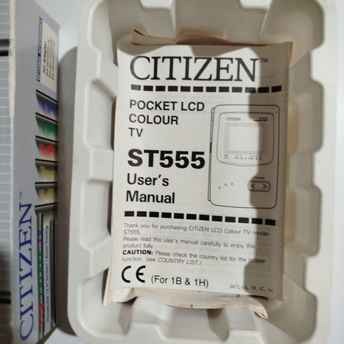 Vintage Citizen 2.2" Auto Tuning Portable Television like new