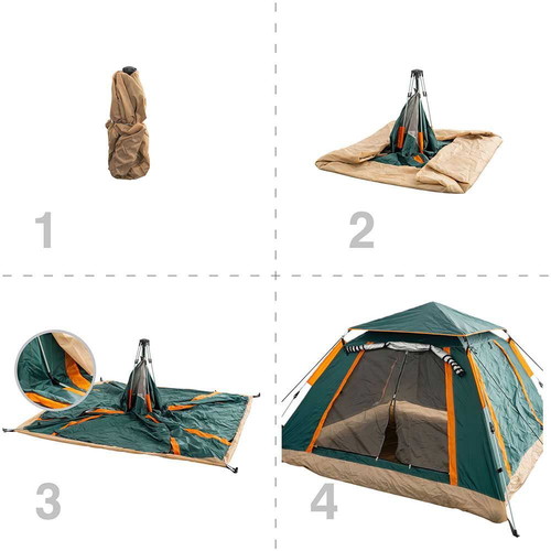 Muhler 2008 tent new, 4-person pop up, 2.2x2.2x1 m