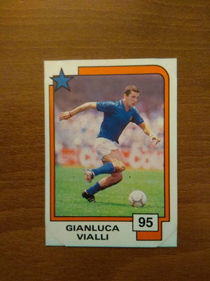 Panini Soccer Superstars 1988 card No95 Gianluca Vialli used