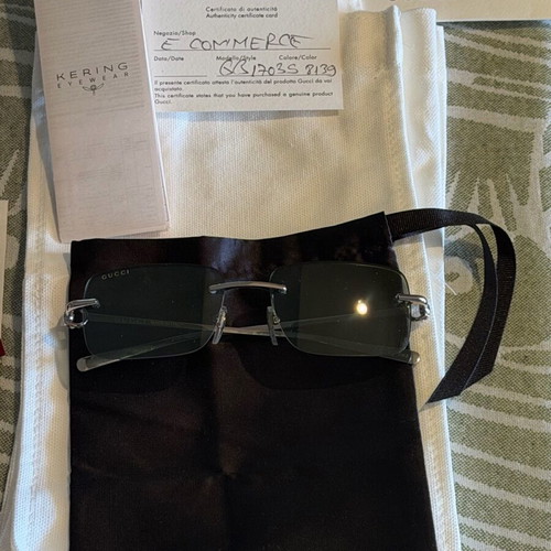 Gucci sunglasses with light blue lenses like new