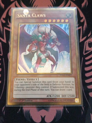 Santa Claws PGL2 Gold Secret Rare 1st Edition new