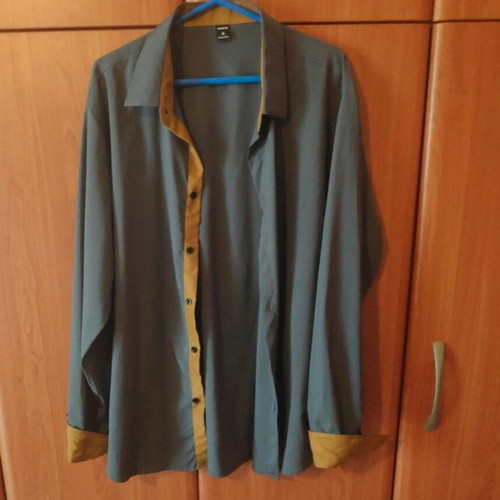 Shein men's shirt XL gray and brown like new